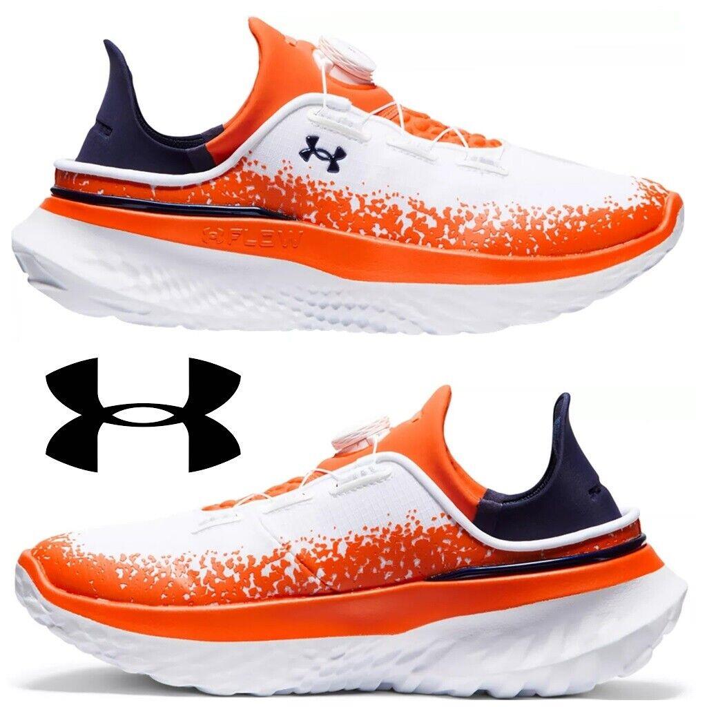 Under Armour Slipspeed Mega Training Shoes Men`s Sneakers Running Casual Sport - Orange, Manufacturer: White/Orange/Blue