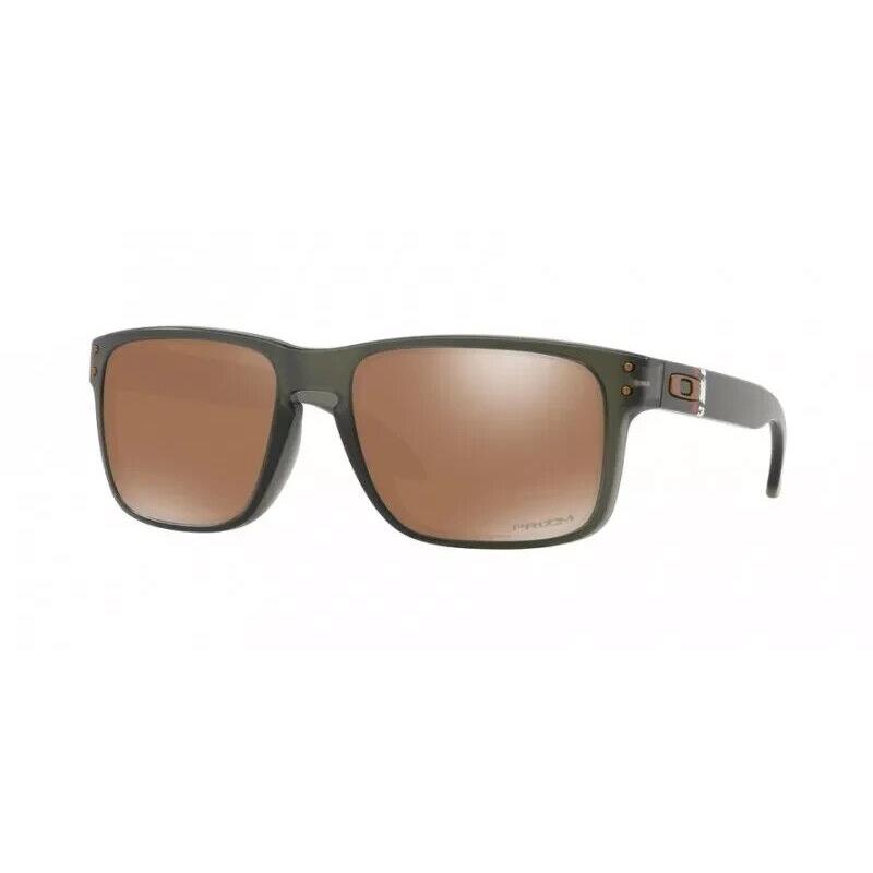 Oakley Holbrook Sunglasses Matte Olive Ink Frame w/ Tungsten Lens 9102-G6 - Frame: Brown, Lens: Brown