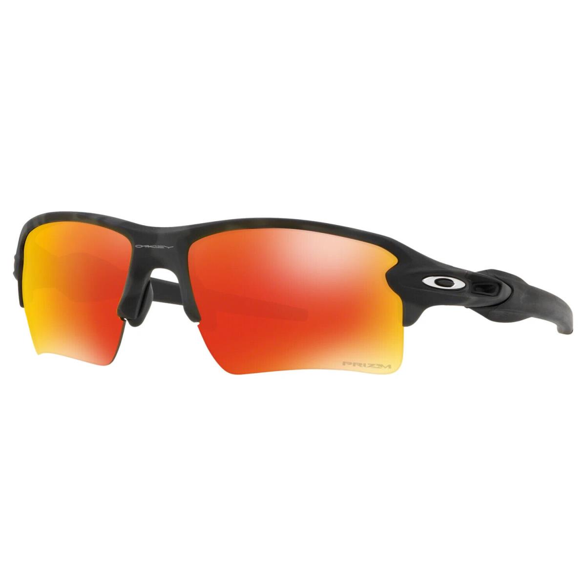 Oakley OO9188-86 Flak 2.0 XL Sunglasses Matte Black Camo Frame Prizm Ruby Lens - Frame: Black, Lens: Red