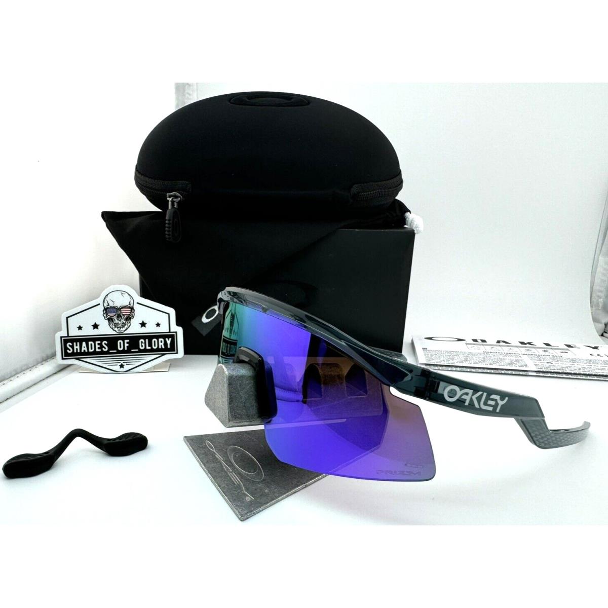 Oakley Hydra Crystal Black with Prizm Violet Purple Sunglasses OO9229-04