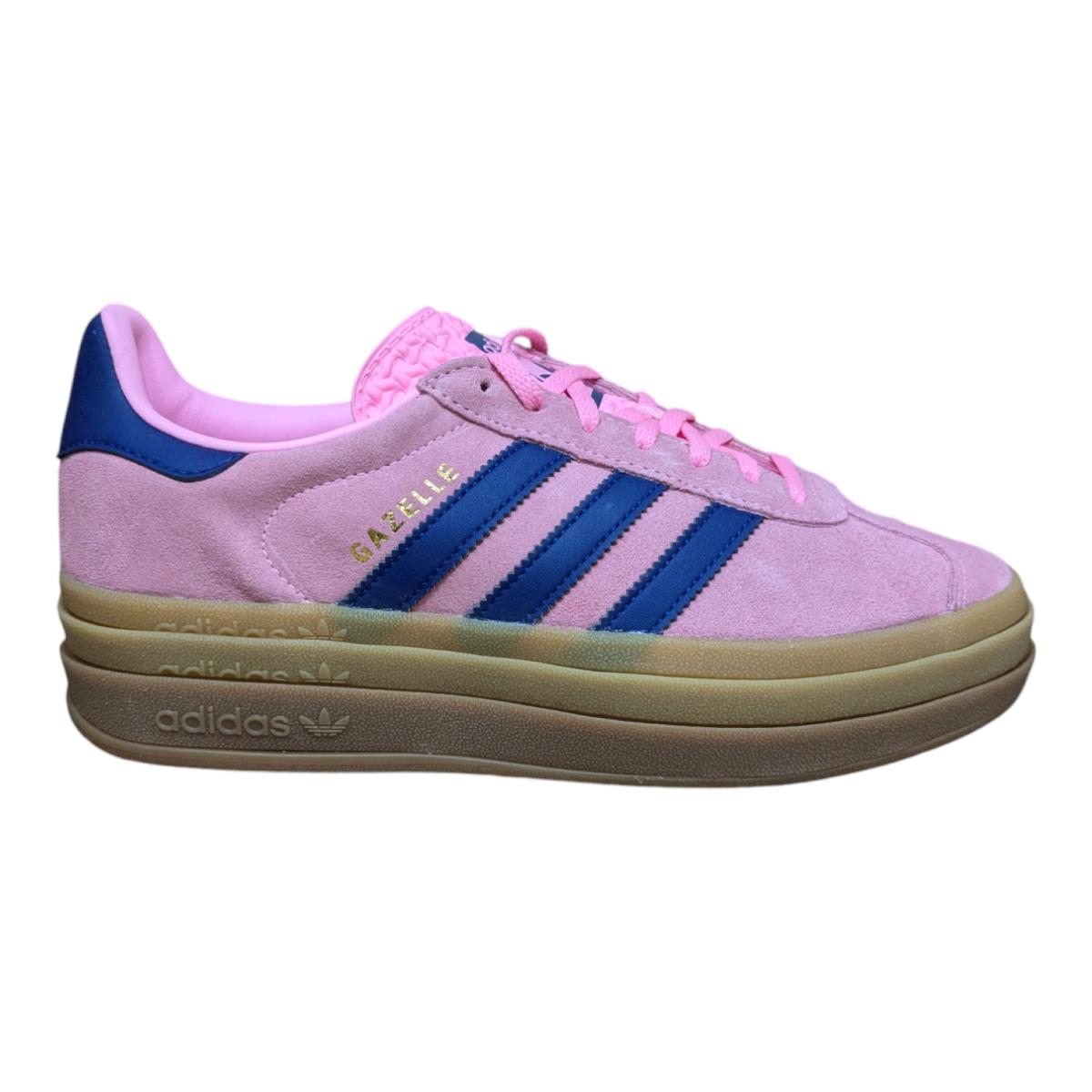 Adidas Women`s Gazelle Bold - Pink Glow/victory Blue/gum - US Size 8.5 - H06122 - Pink