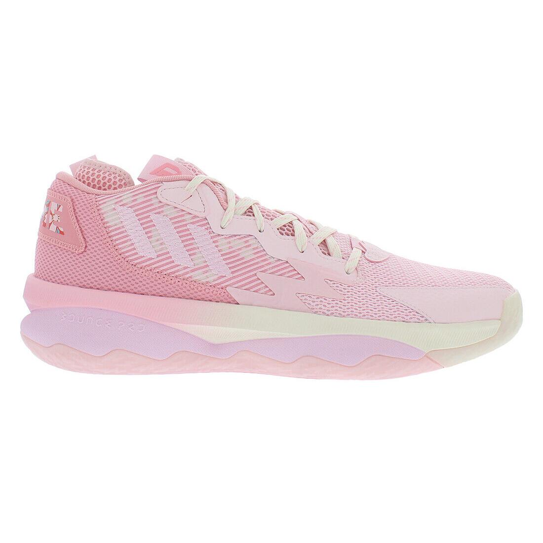 Adidas Dame 8 Unisex Shoes Size 13.5 Color: Pink - Pink, Main: Pink