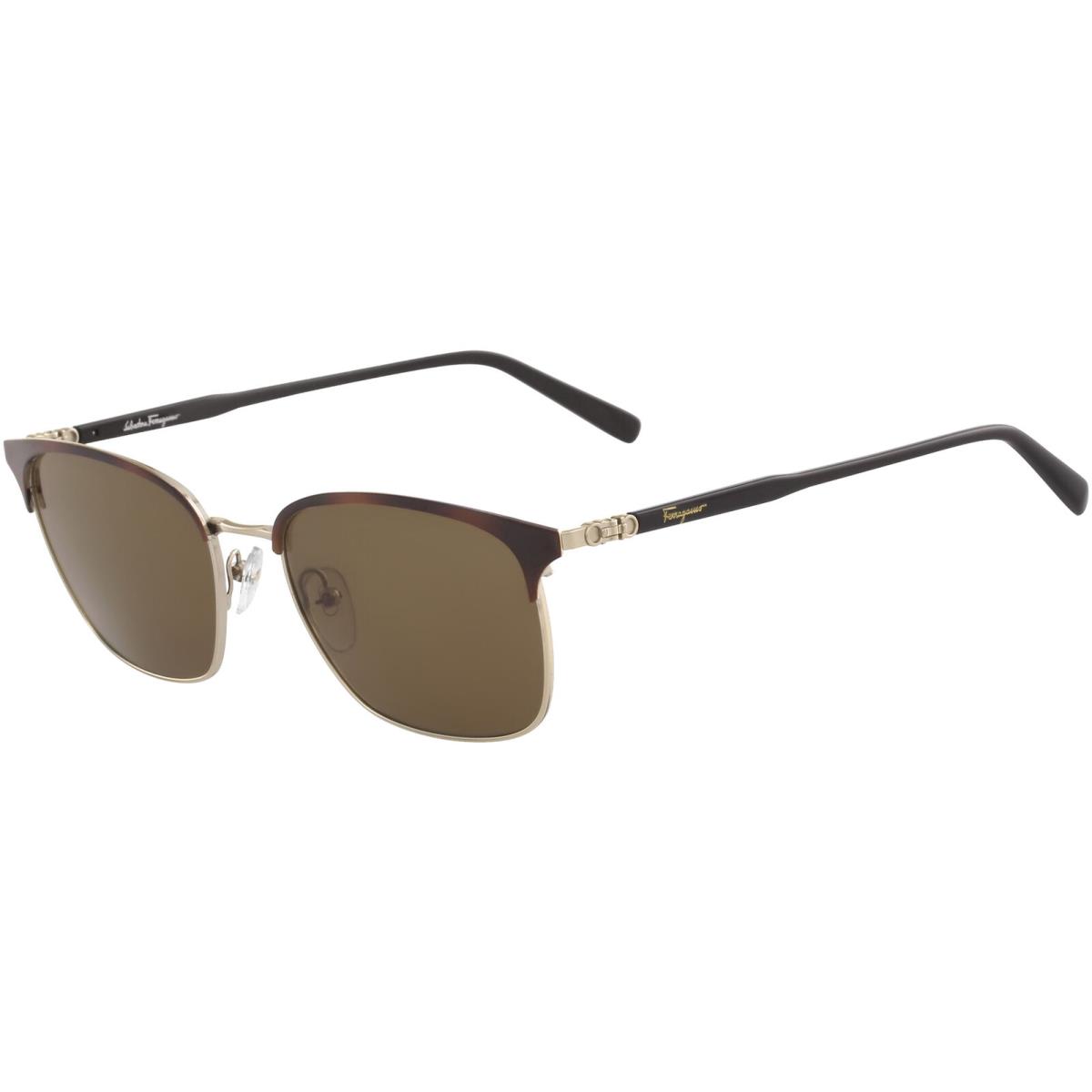 Salvatore Ferragamo Men`s Slim Soft Square Brow-line Sunglasses - SF180S Italy