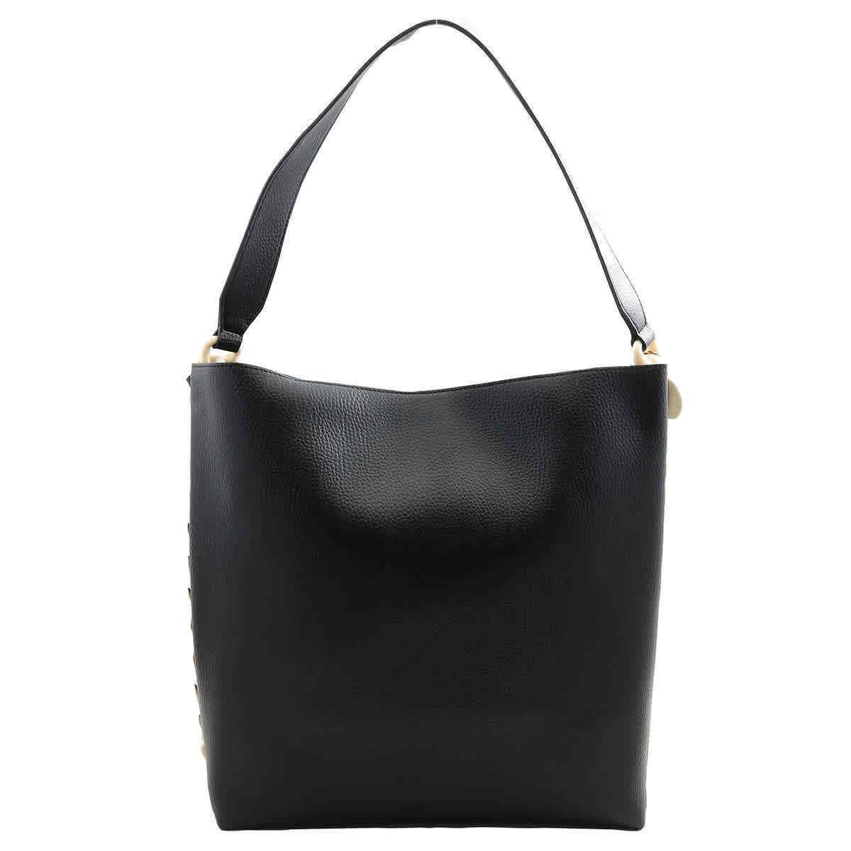 Stella Mccartney Ladies Black Chain-link Trim Tote Bag 7B0011WP01001028