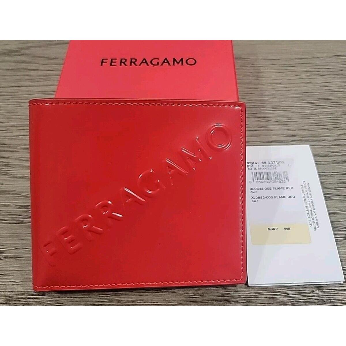 Salvatore Ferragamo Red Leather Wallet