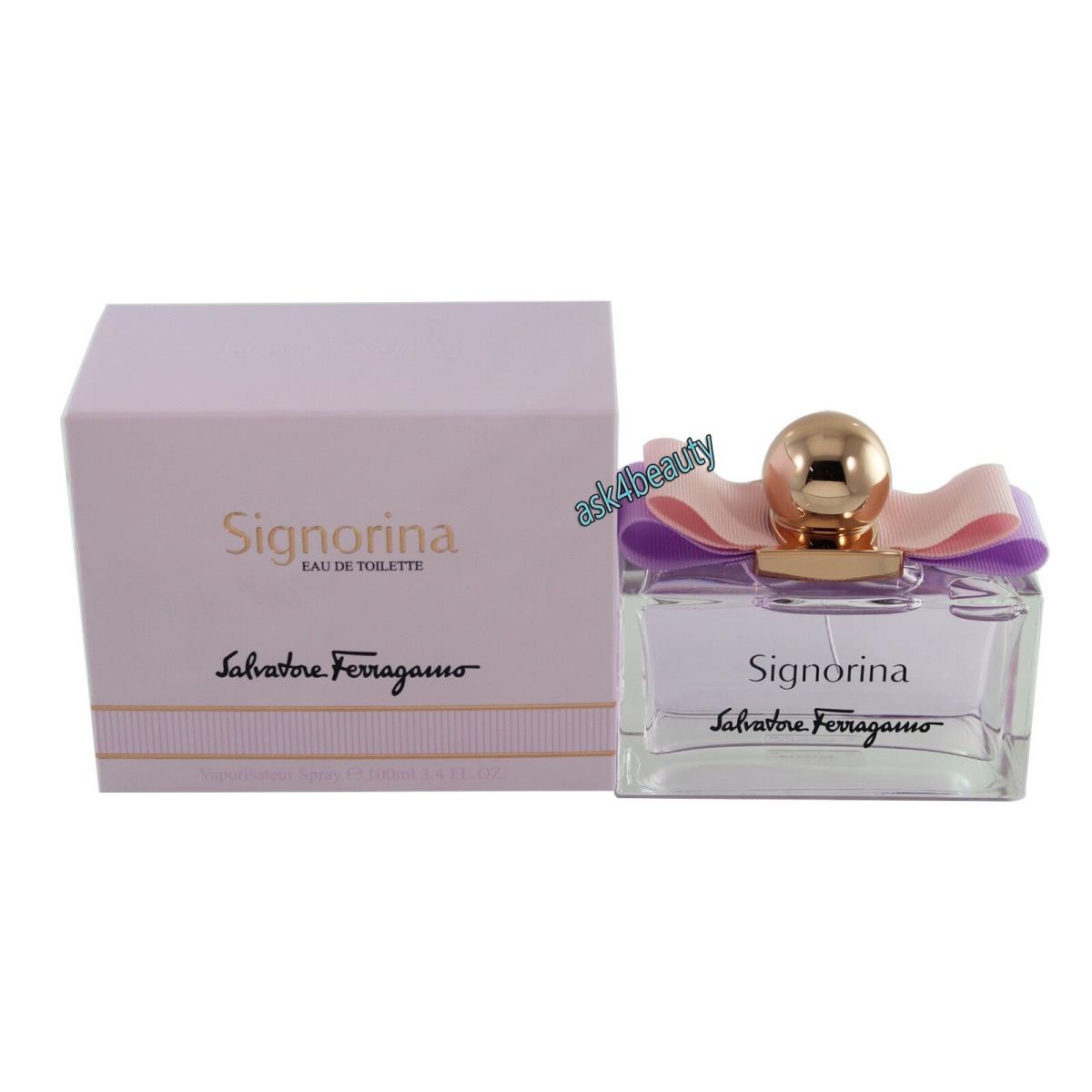 Signorina By Salvatore Ferragamo 3.4oz/100ml Edt Spray For Women