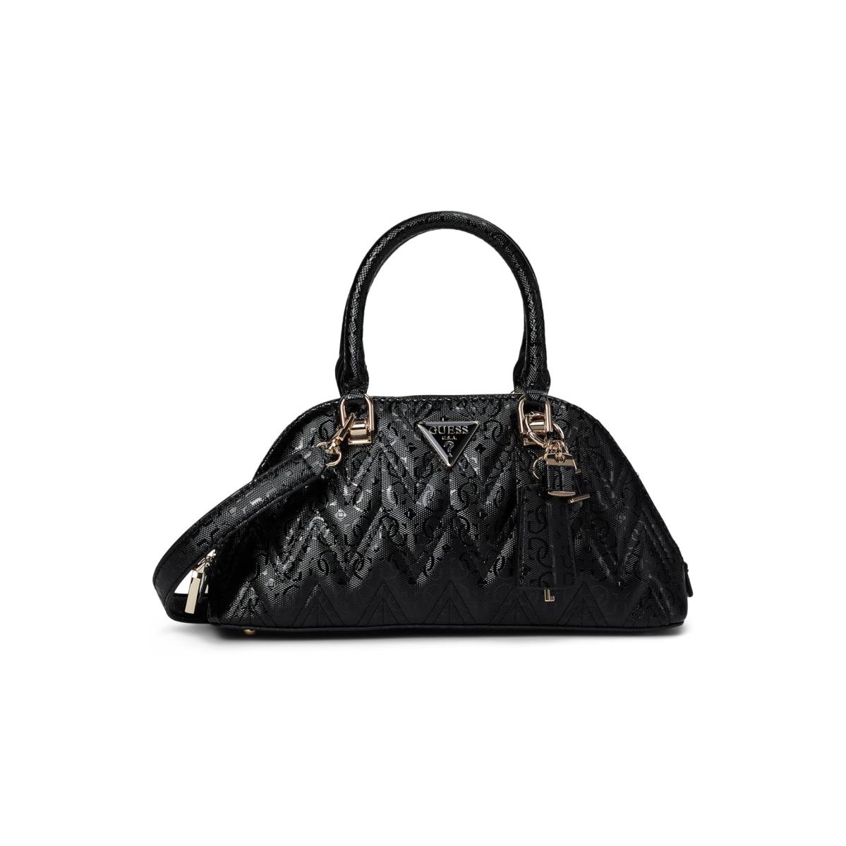 Woman`s Handbags Guess Adelard Dome Satchel Black