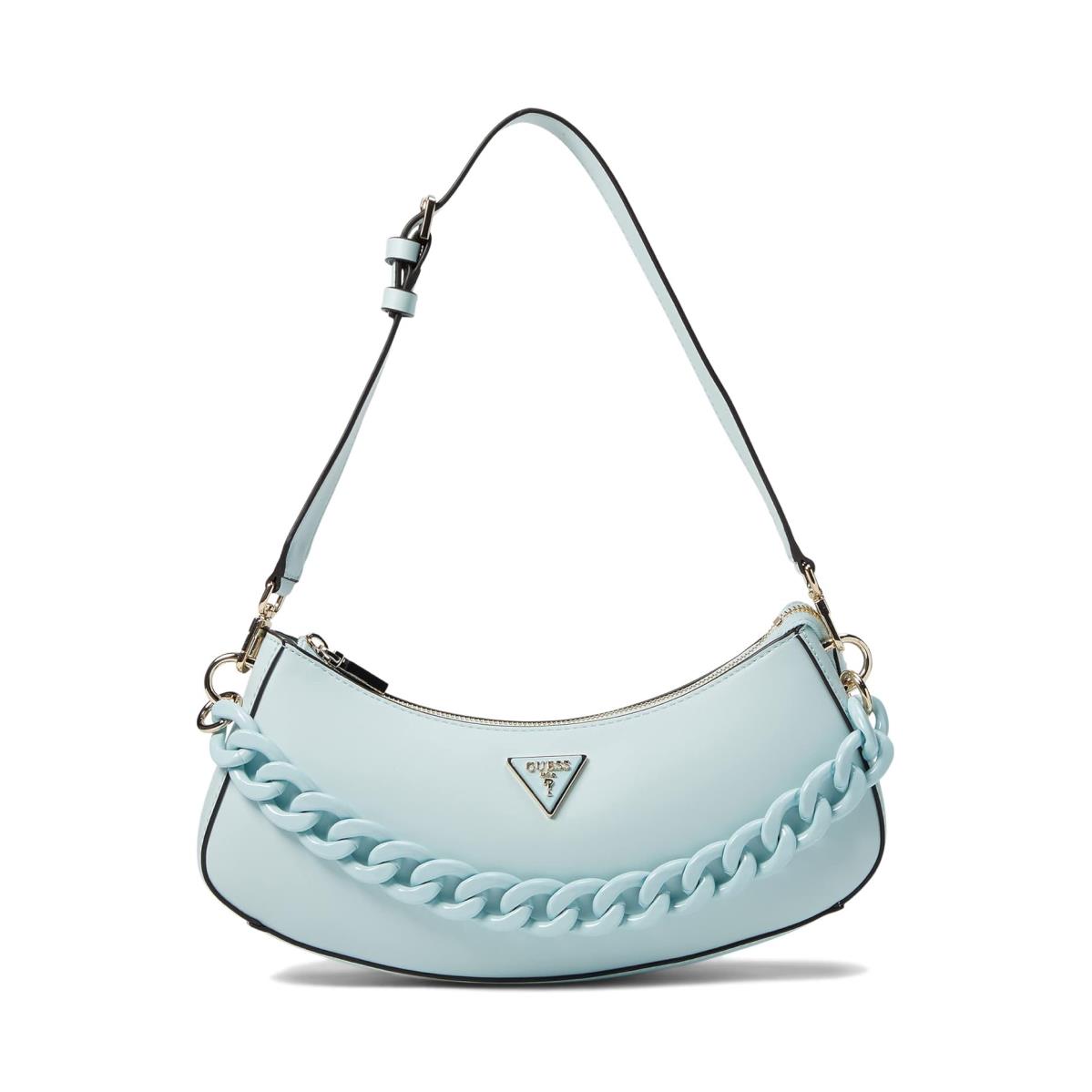 Woman`s Handbags Guess Corina Top Zip Shoulder Bag Ice Blue