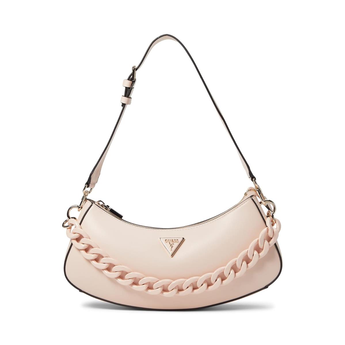 Woman`s Handbags Guess Corina Top Zip Shoulder Bag Pale Rose