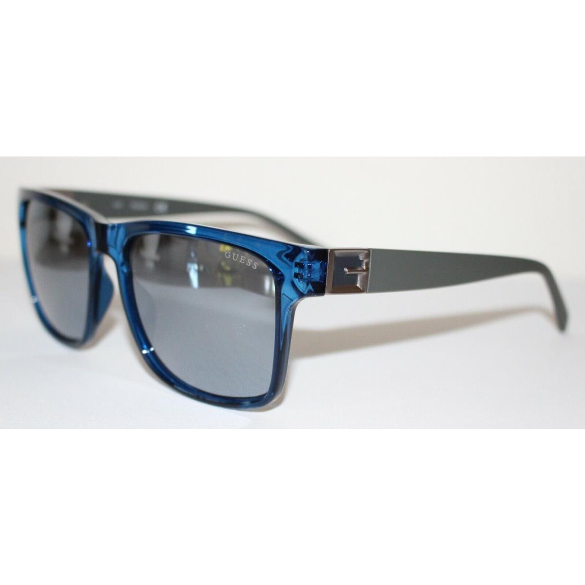 Guess Sunglasses GU00004/S 90C Blue W/ Mirrored Lenses