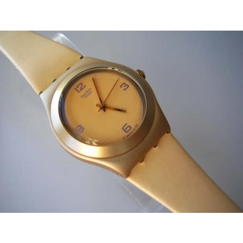 Falling Star Gold Gorgeous Gold Irony Medium Swatch Watch Nib-rare