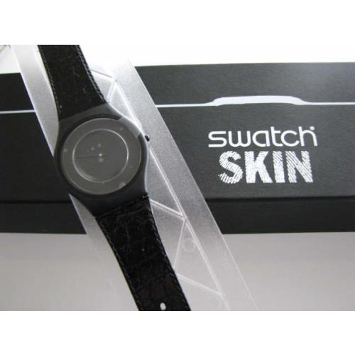 Vip Case Black Out Too-black Leather Band/black Hands Swatch Skin Nip-rare