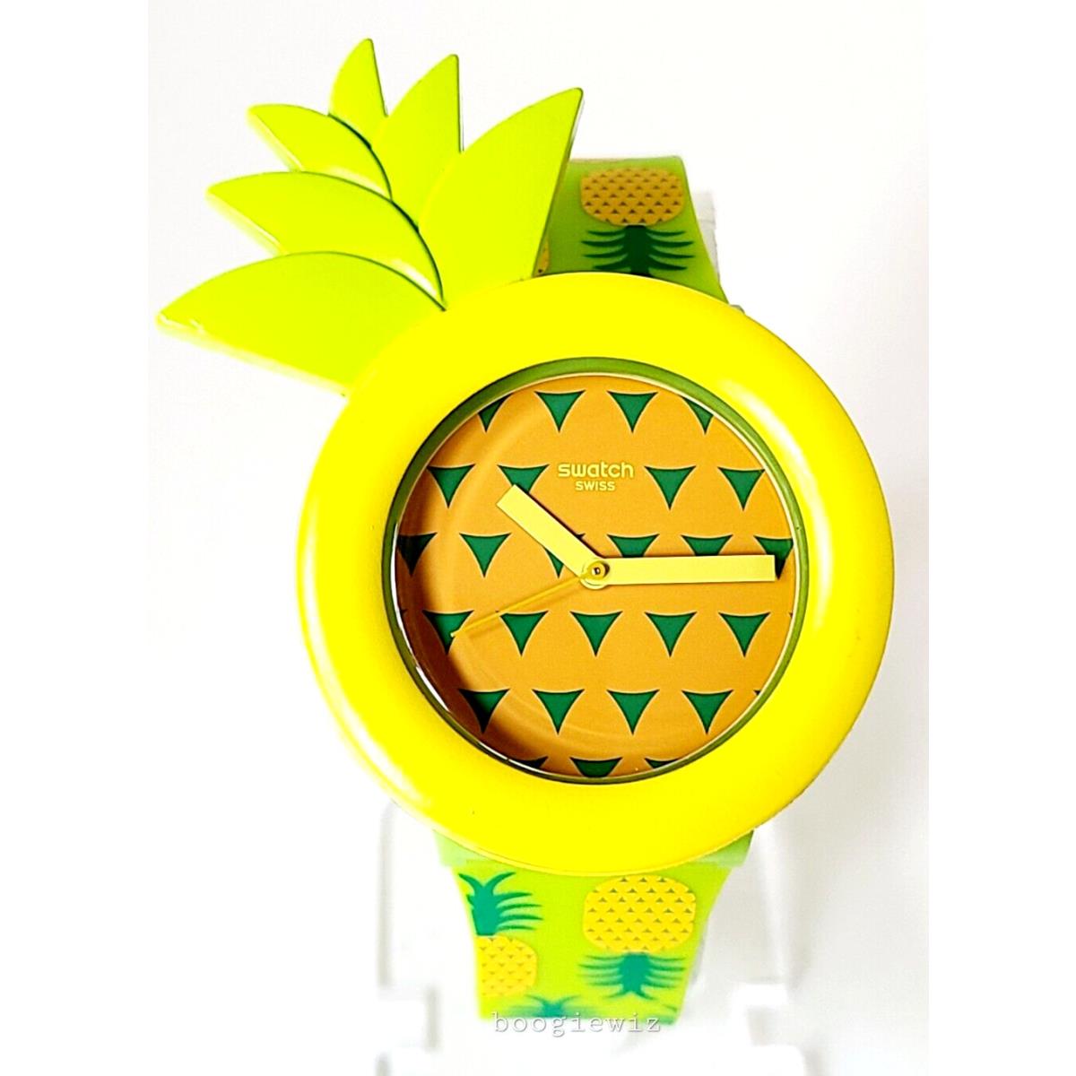 Swatch Swiss Made Model: Exotic Taste Watch Pineapple Snap Bezel GG218