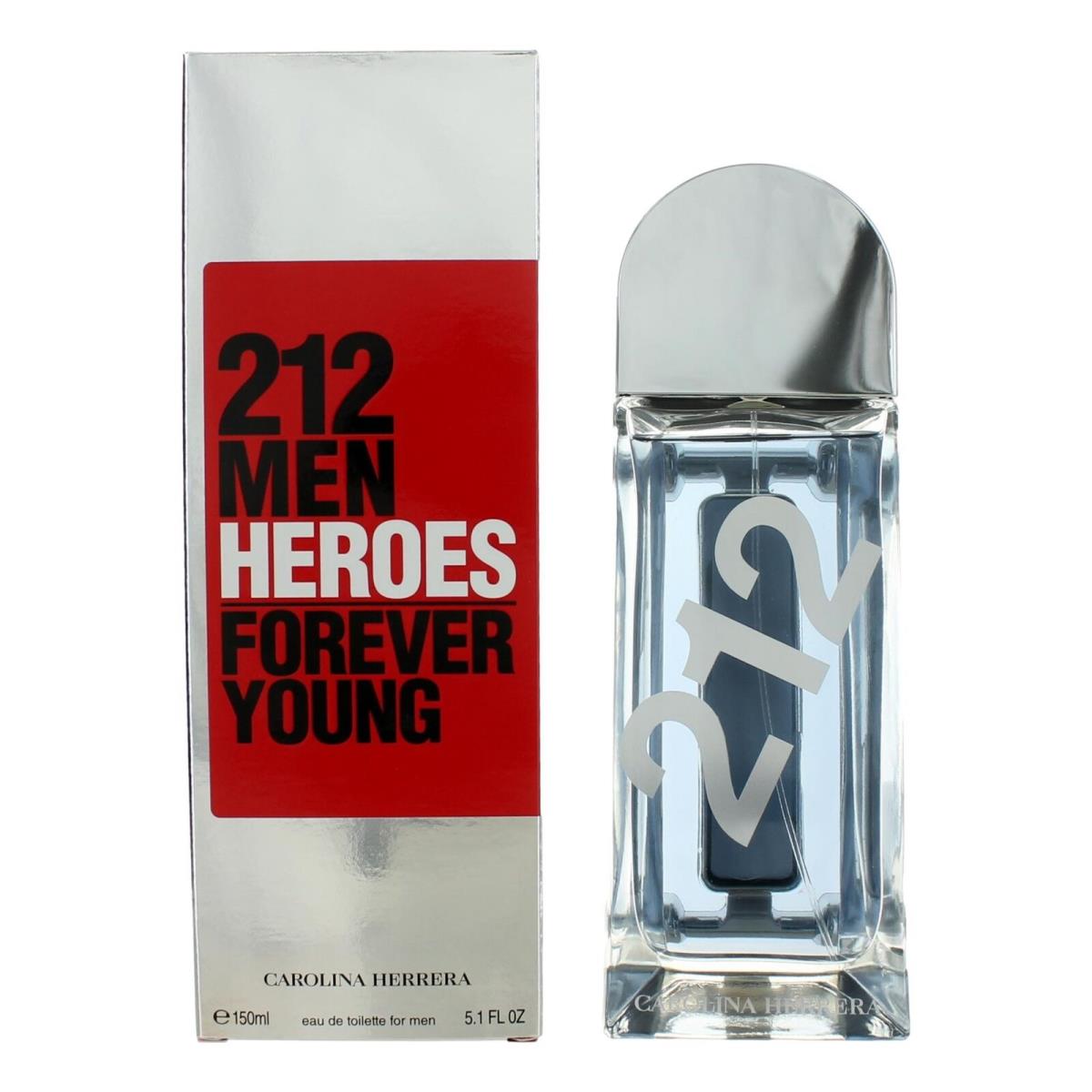 212 Heroes Forever Young by Carolina Herrera 5.1 oz Edt Spray For Men