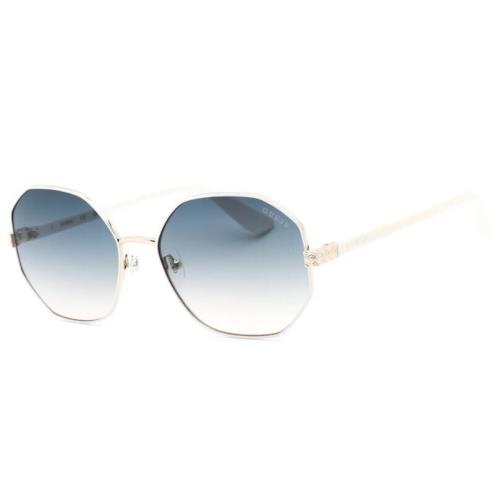 Guess GU 7880 H 21W White Designer Sunglasses For Women W/case