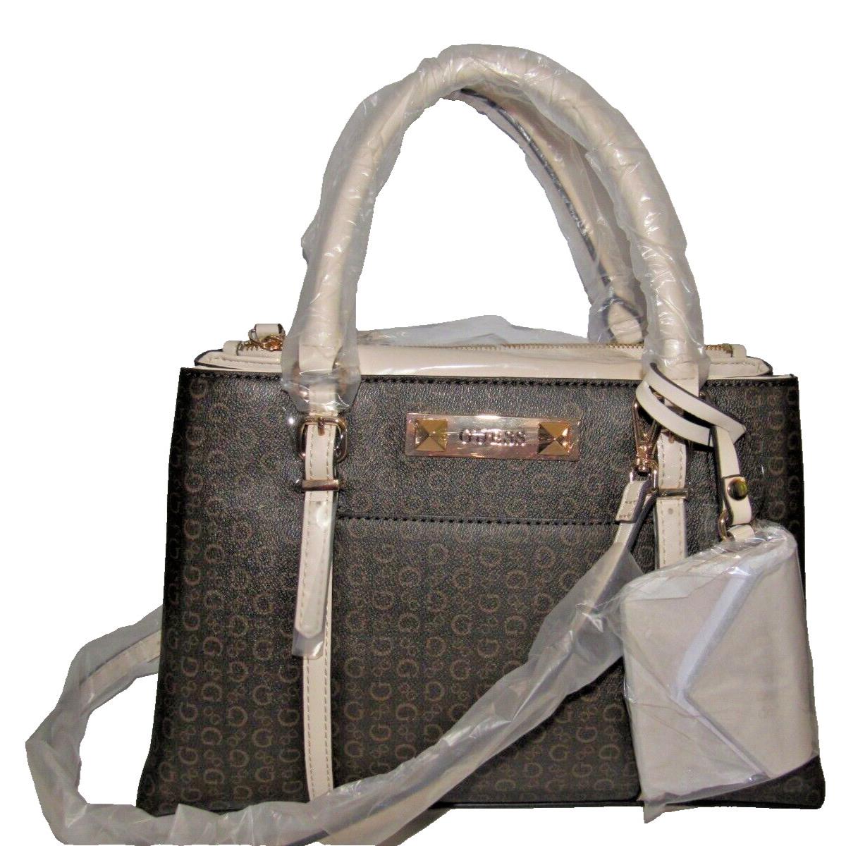 Guess Ladies Handbag Shoulder Bag in Natural Multi Lamont Free US Ship