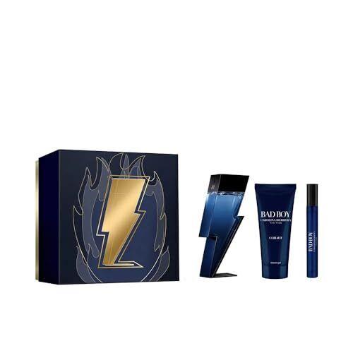 Carolina Herrera 3-Pcs Gift Set Bad Boy Cobalt Eau De Parfum Eau De Parfum 3.4