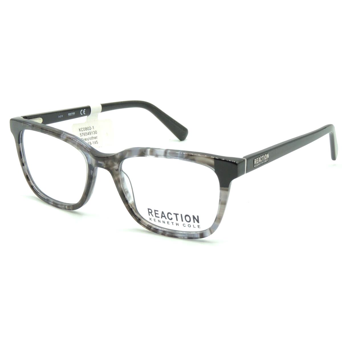 Kenneth Cole Reaction KC 0802 1 020 Grey Tortoise Eyeglass Frame 52 18 145