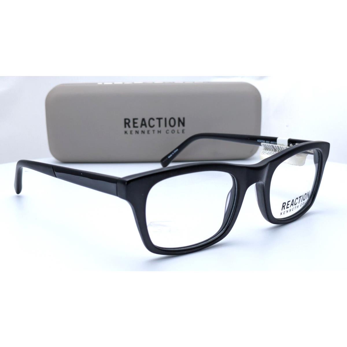 Kenneth Cole Reaction KC0788 Matte Black Rectangle Mens Eyeglasses 48mm