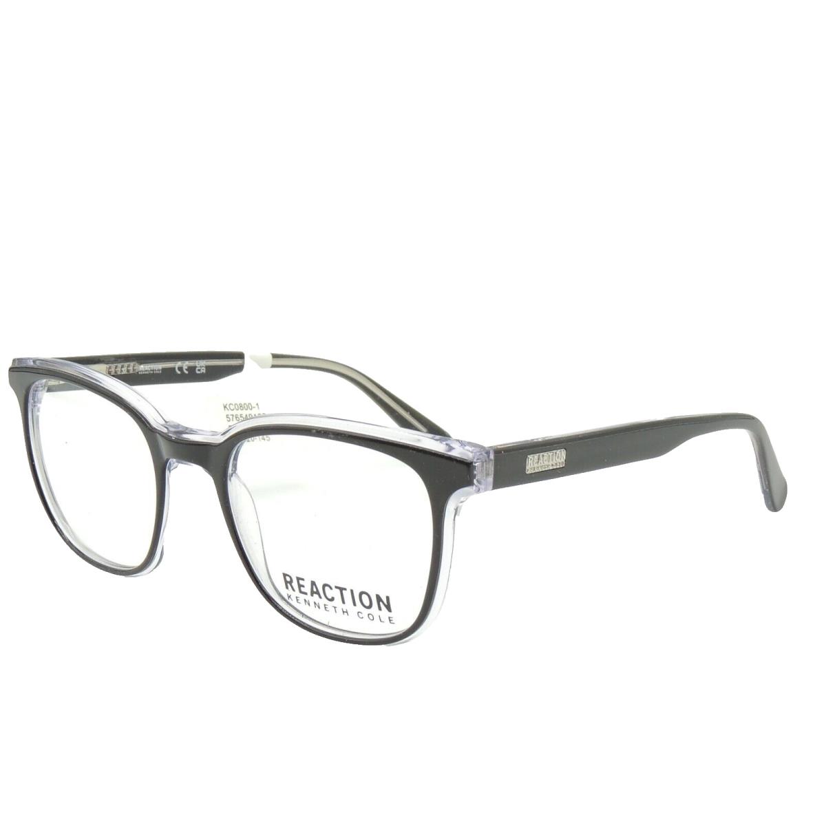 Kenneth Cole KC 0800 1 005 Black Crystal Eyeglass Frame 51 20 145