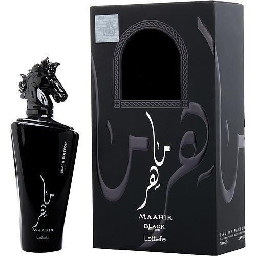 Lattafa Maahir Black Edition by Lattafa Eau DE Parfum Spray 3.4 OZ