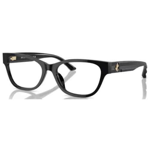 Jimmy Choo JC3010U 5000 Eyeglasses Women`s Black Full Rim Cat Eye 54mm