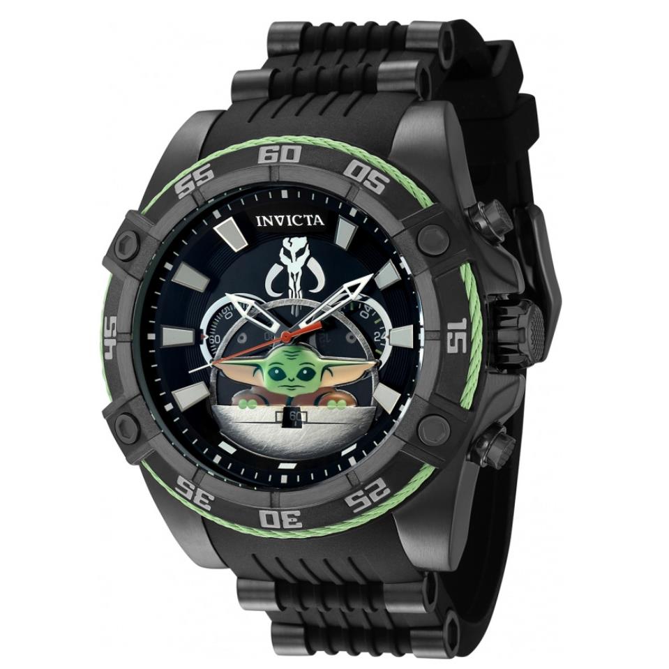 Invicta Star Wars The Child Men`s 52mm Baby Yoda Limited Ed Chrono Watch 41218