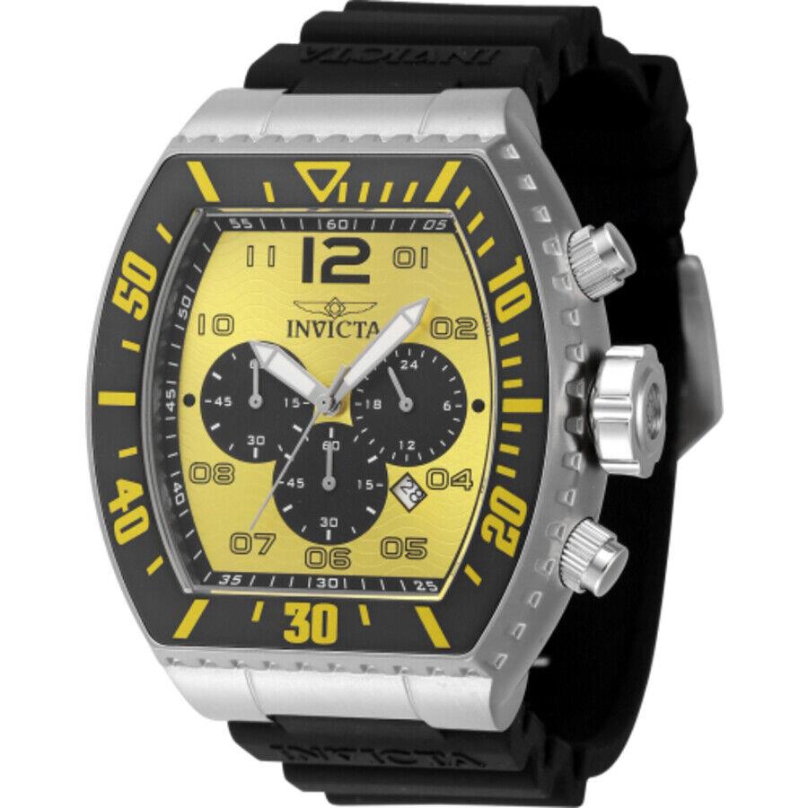 Invicta Pro Diver Zager Exclusive Chronograph Gmt Quartz Men`s Watch 47287