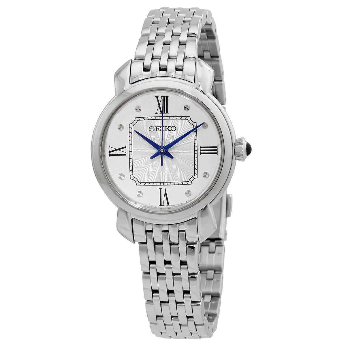 Seiko Quartz Silver Dial Ladies Watch SUR497