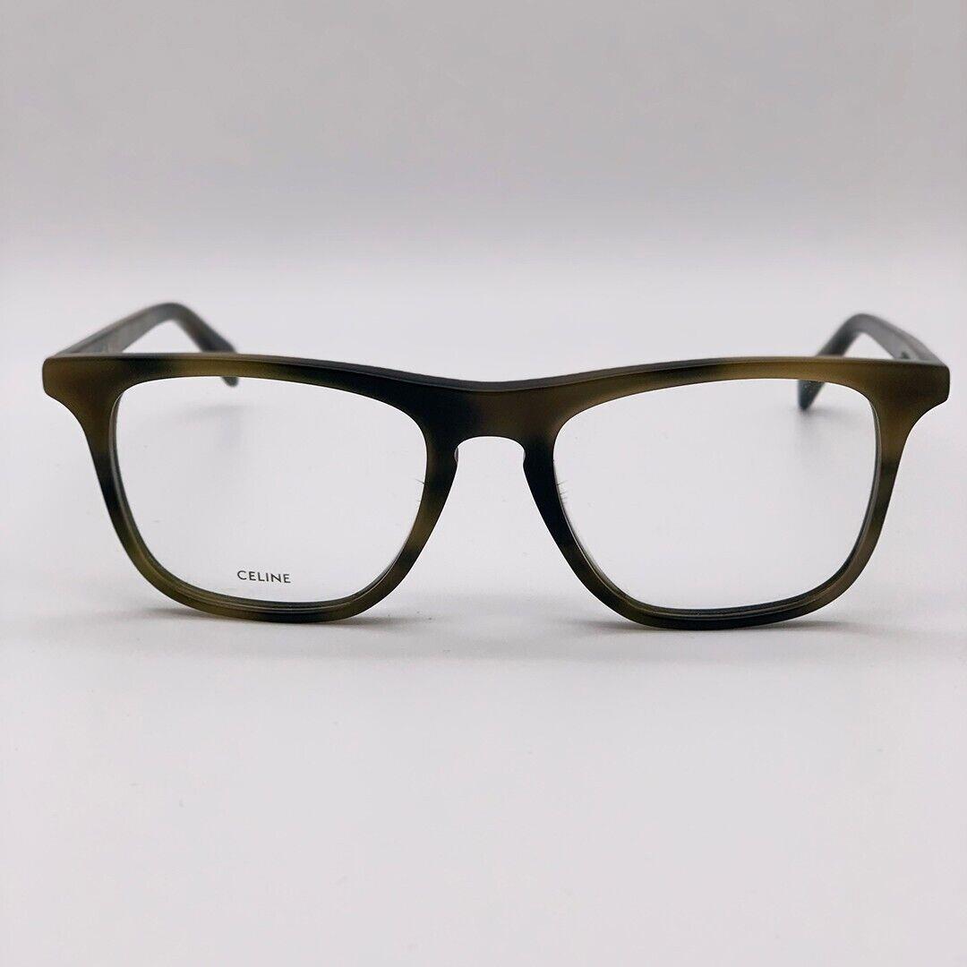 Celine CL50063I 055 Havana Square Unisex Eyeglasses