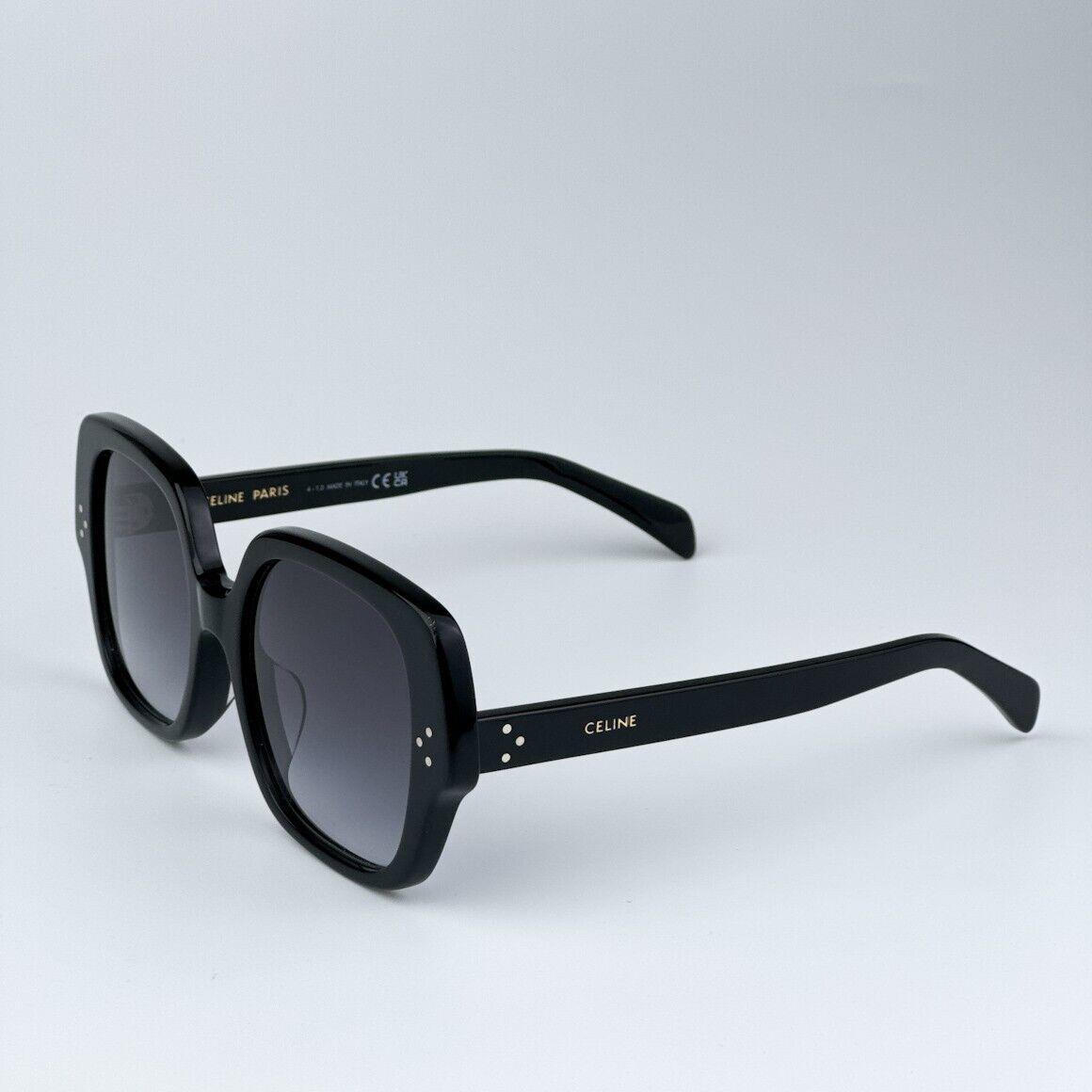 Celine CL40241F 25A Shiny Black Smoke Gradient Oversized Women Sunglasses