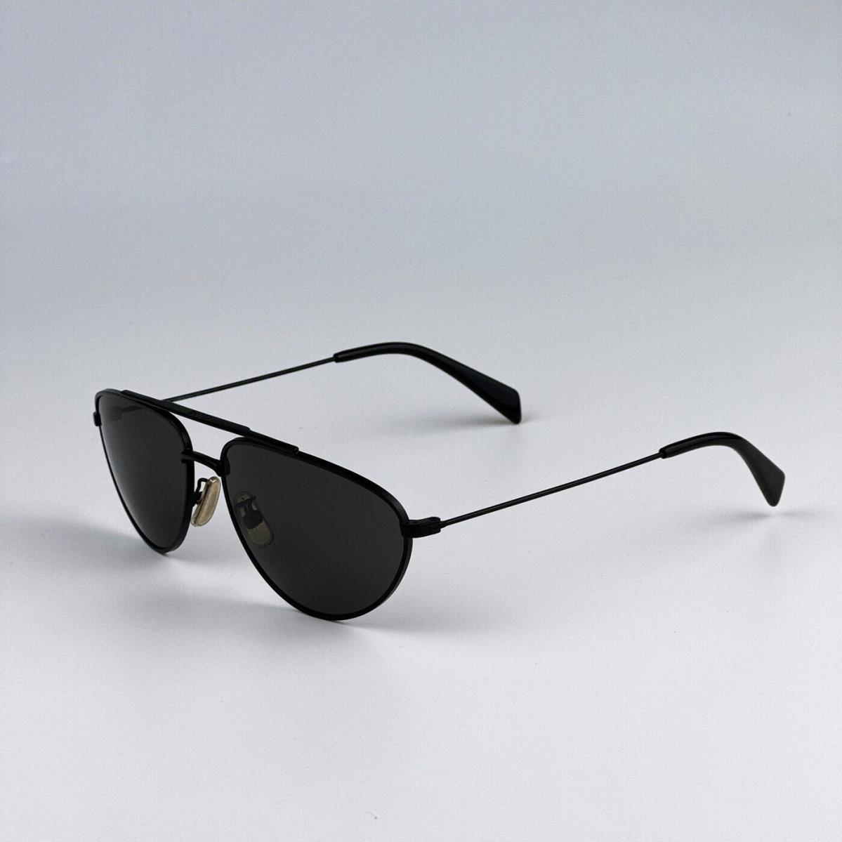 Celine CL40077U 02A Matte Black Smoke Pilot Unisex Sunglasses