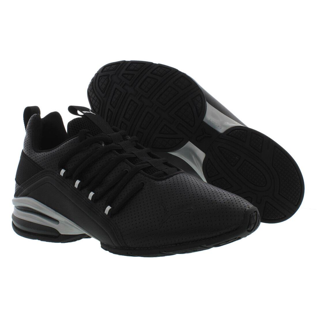 Puma Axelion Boys Shoes - Black/Silver, Main: Black