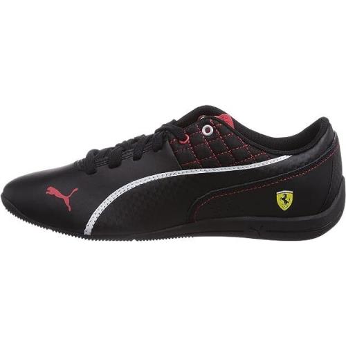 Puma Drift Cat 6 L SF 305179-06 Boys Leather Motorsport Ferrari Shoes Kids Sizes - Blck/White