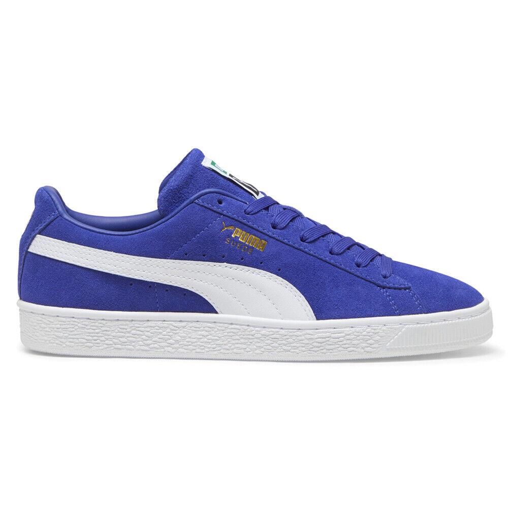 Puma Suede Classics Lace Up Mens Blue Sneakers Casual Shoes 39978110 - Blue