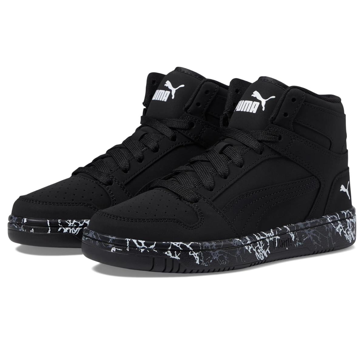 Puma Kids Rebound Layup Nubuck Mountain Park Basketball Big Kid - Puma Black/Puma Black