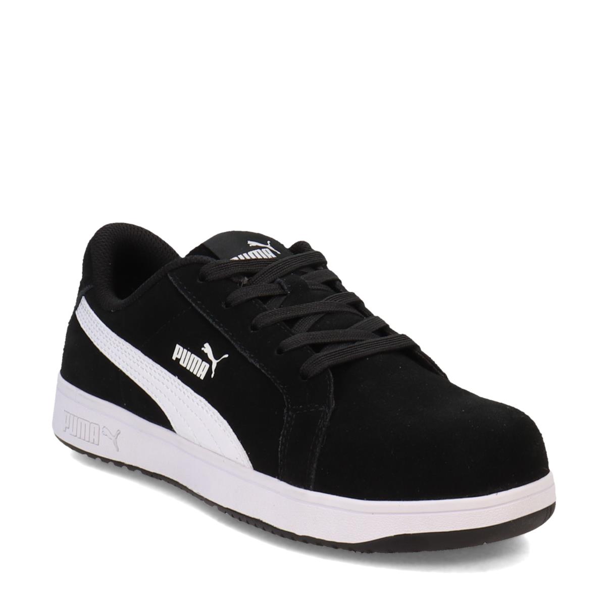 Women`s Puma Iconic Suede Low Work Shoe 640115 Black Suede