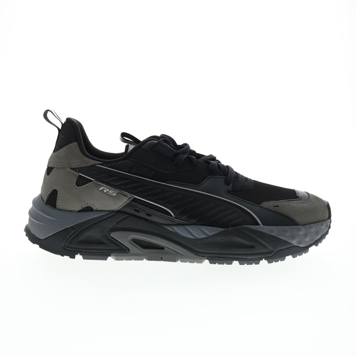 Puma Rs-trck Slate 39157701 Mens Black Mesh Lifestyle Sneakers Shoes - Black