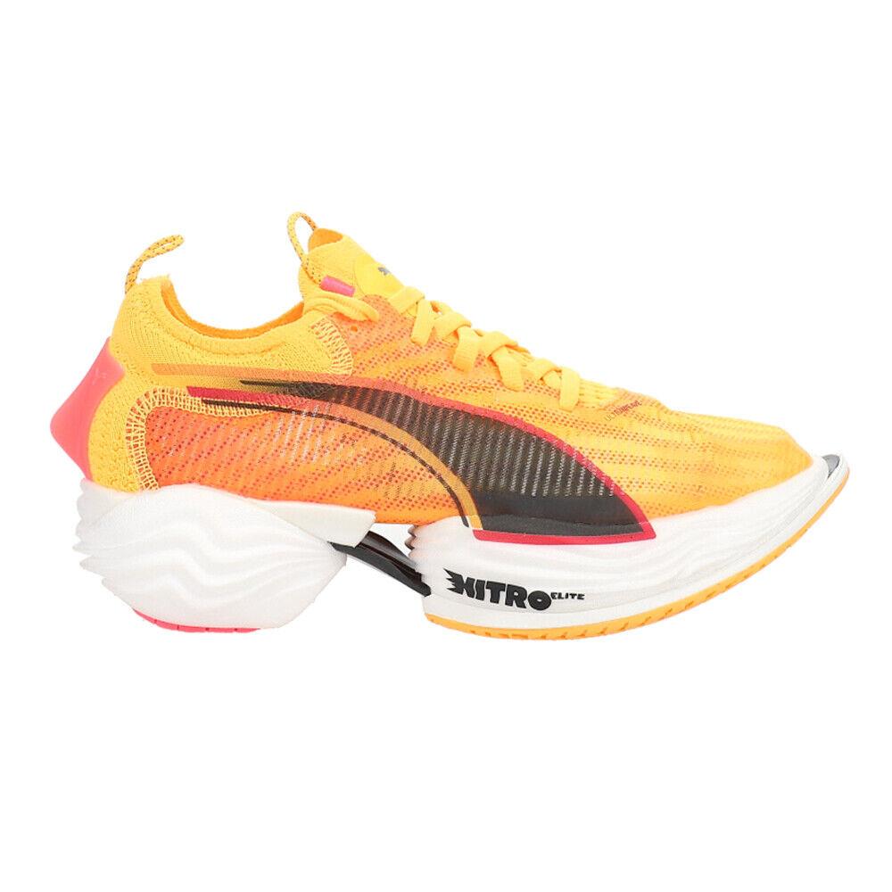 Puma Fastr Nitro Elite 2 Fire Running Womens Orange Sneakers Athletic Shoes 310 - Orange