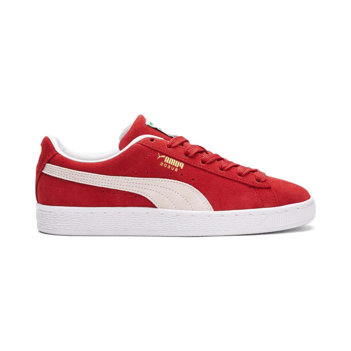 Puma Suede Classic Xxi 38141002 Womens Red Suede Lifestyle Sneakers Shoes - Red