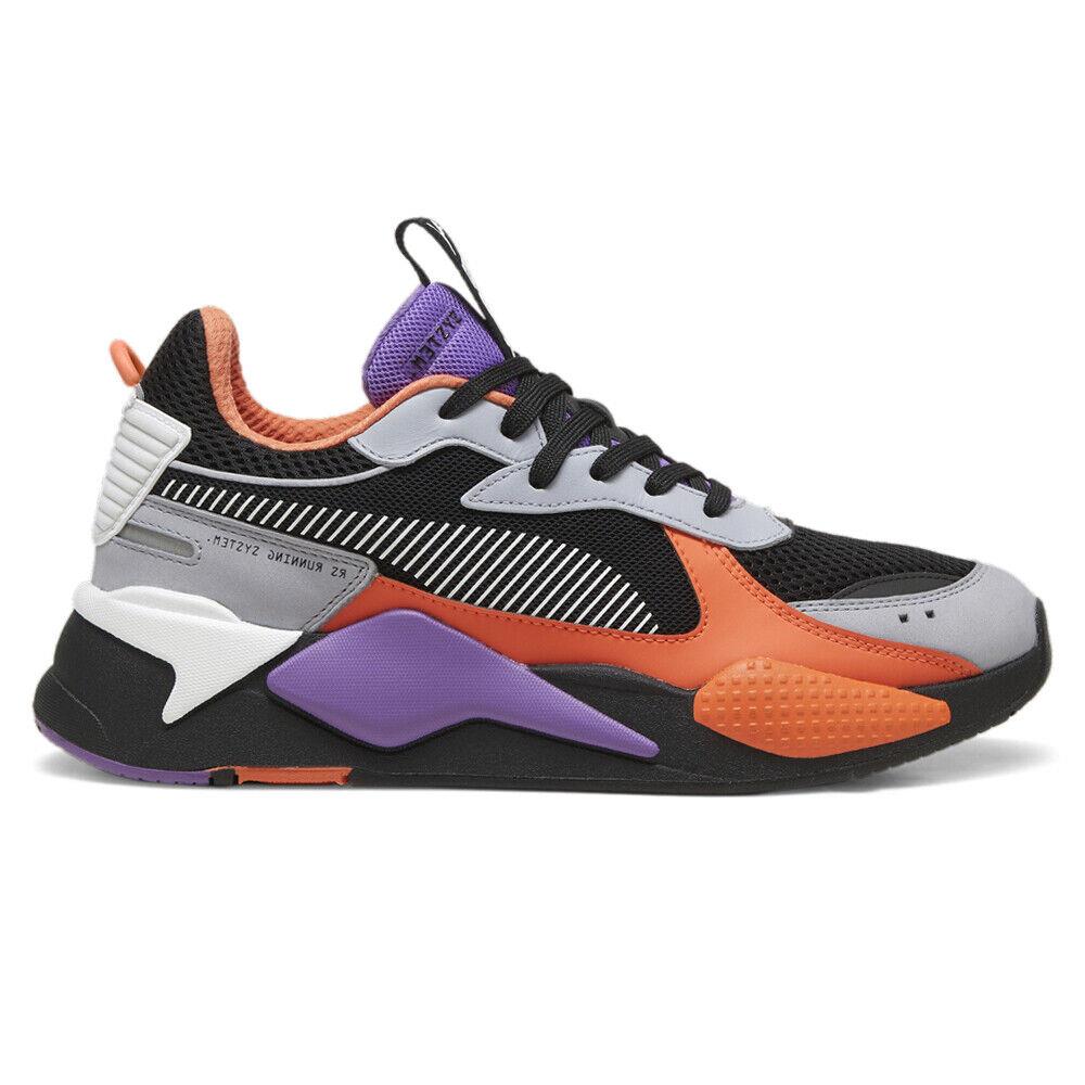 Puma Rsx Toys Lace Up Mens Black Grey Orange Sneakers Casual Shoes 36944927