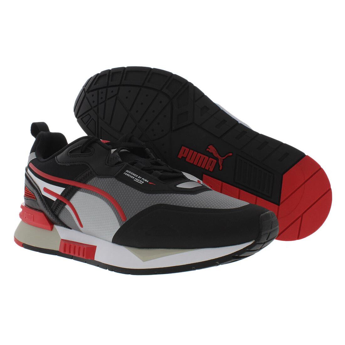 Puma Mirage Tech Mens Shoes - Black/Red/White, Main: Black