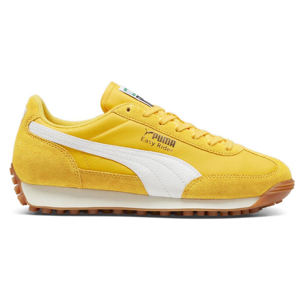 Puma Easy Rider Vintage Lace Up Mens Orange Yellow Sneakers Casual Shoes 39902 - Orange, Yellow