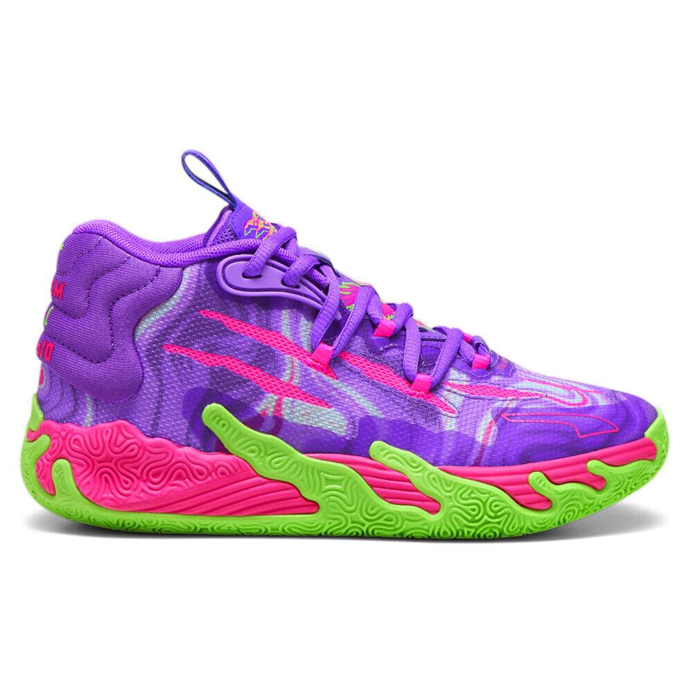 Puma Mb.03 Toxic Basketball X Lb Youth Girls Purple Sneakers Athletic Shoes 379