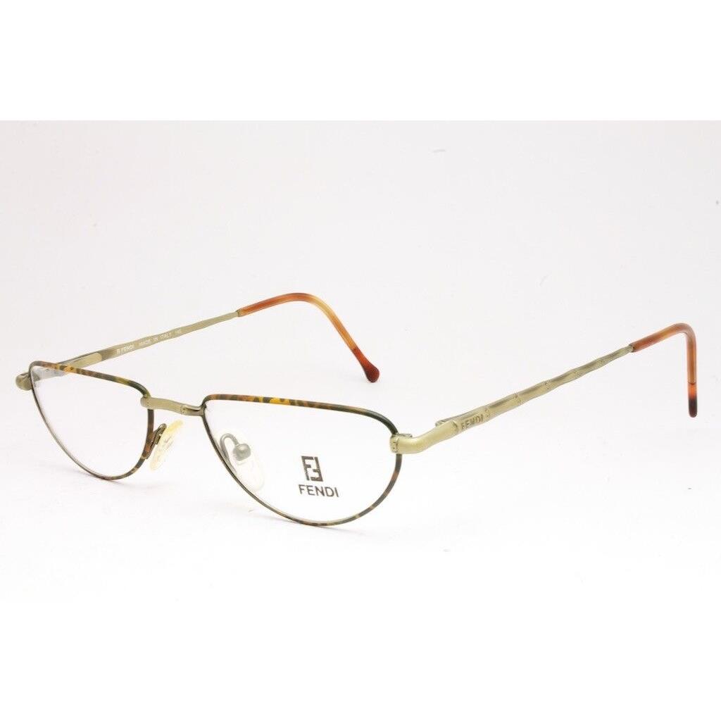 Vintage Fendi F 37 Havana Bronze Eyeglasses Size: 52-18-145