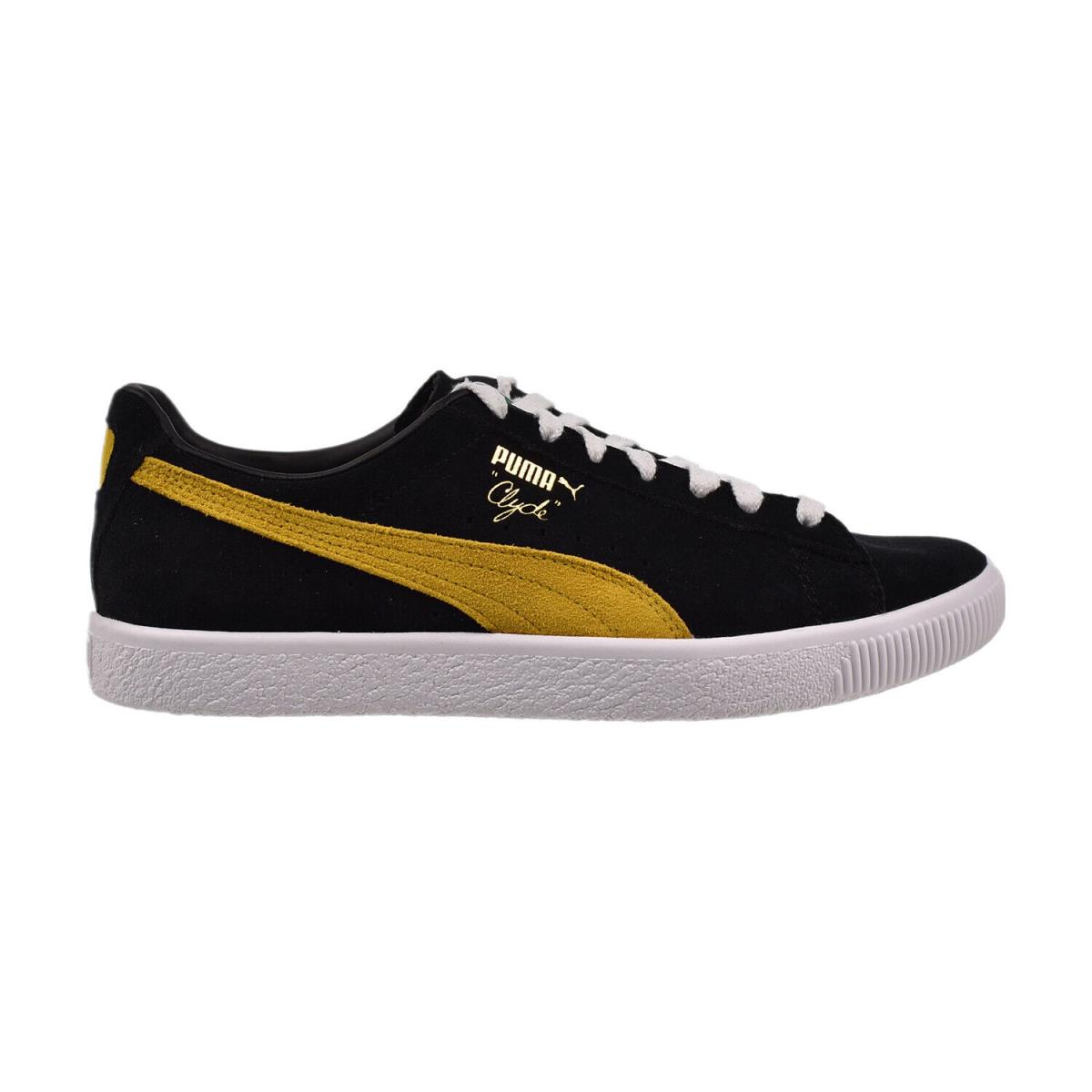 Puma Clyde OG Men`s Shoes Black-yellow 391962-05 - Black-Yellow