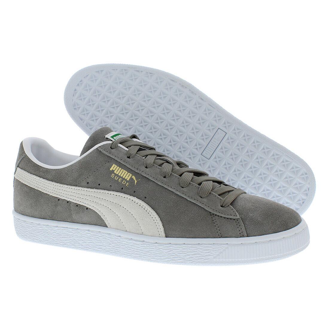 Puma Suede Classic Xxi Mens Shoes - Steel Grey/Puma White, Main: Grey