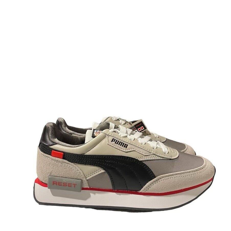 Puma Future Rider Nintendo Big Kid s Boy Girl Sz 5-5.5 Shoe Gray Black Sneaker - Gray Black