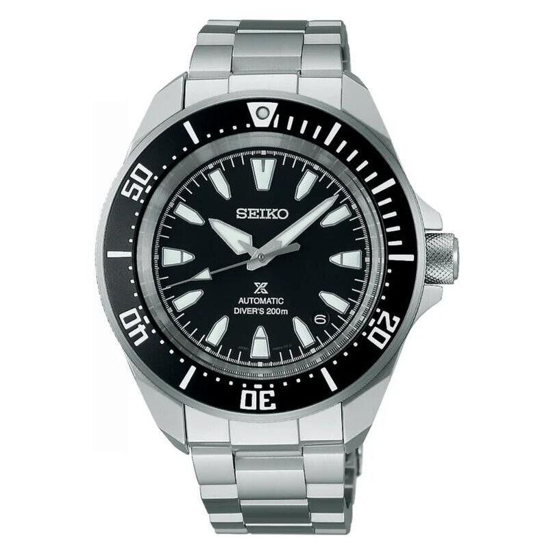 Seiko Prospex Samurai Diver Black Dial Stainless Steel Watch SRPL13