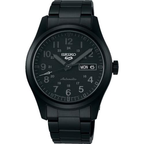 Seiko Watch Five Sports Stealth Black Quot Street Style Quot SBSA165 Men 39 s